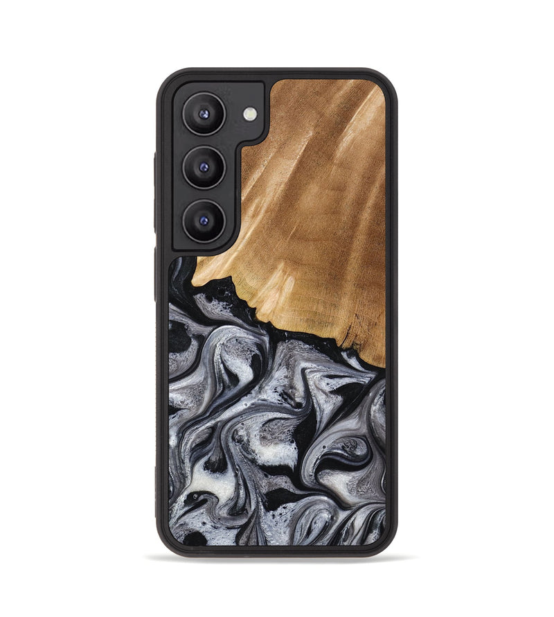 Galaxy S23 Wood Phone Case - Antone (Black & White, 774925)