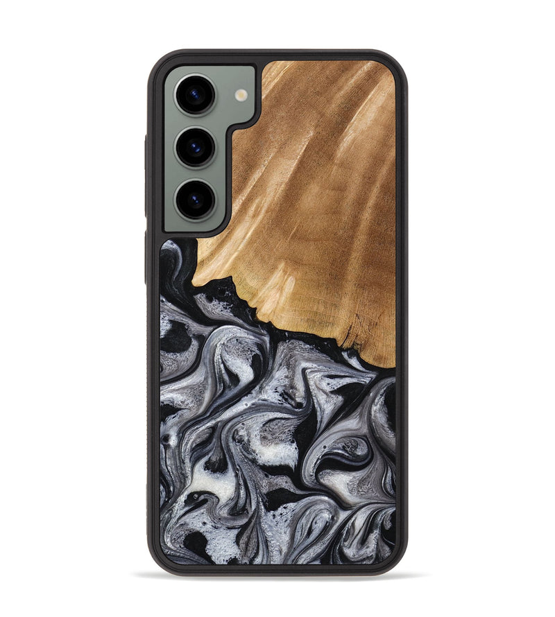 Galaxy S23 Plus Wood Phone Case - Antone (Black & White, 774925)