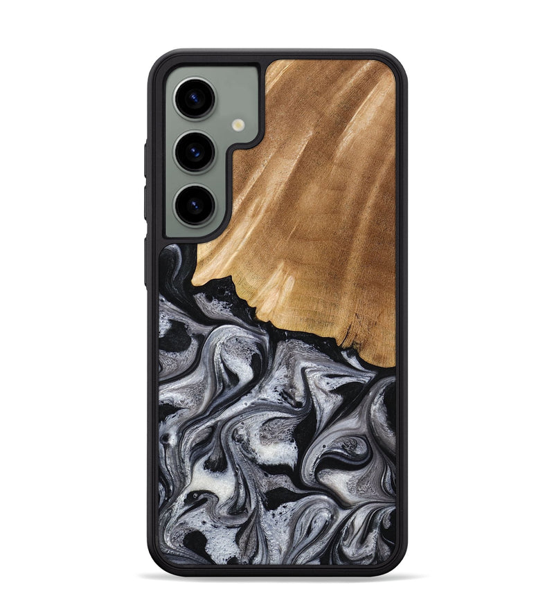 Galaxy S24 Plus Wood Phone Case - Antone (Black & White, 774925)