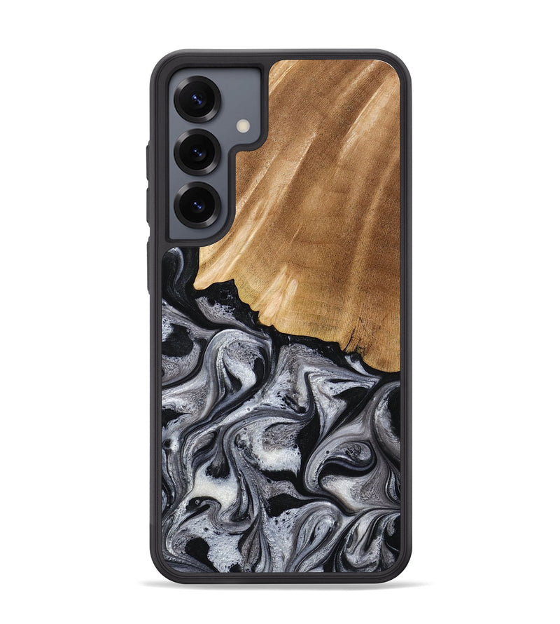 Galaxy S25 Plus Wood Phone Case - Antone (Black & White, 774925)