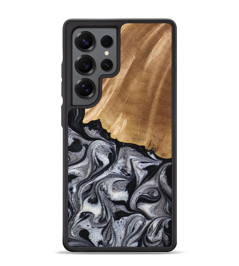 Galaxy S25 Ultra Wood Phone Case - Antone (Black & White, 774925)