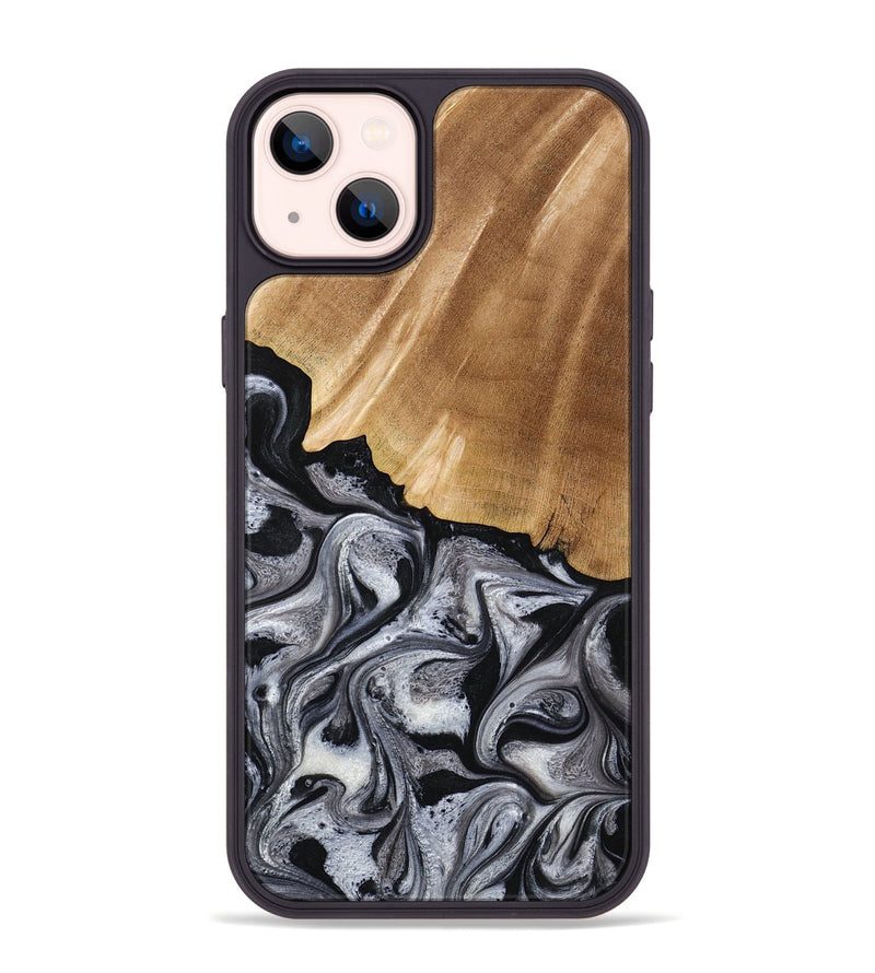 iPhone 14 Plus Wood Phone Case - Antone (Black & White, 774925)