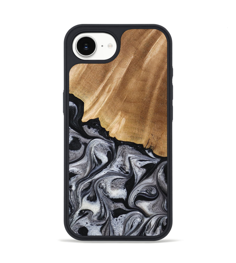 iPhone 16e Wood Phone Case - Antone (Black & White, 774925)