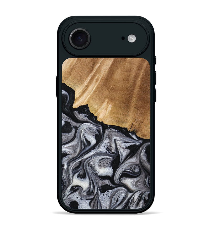 iPhone 17 Air Wood Phone Case - Antone (Black & White, 774925)