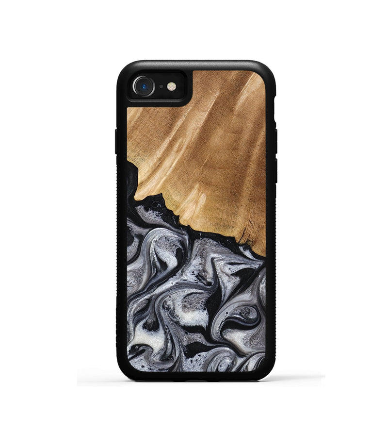 iPhone SE Wood Phone Case - Antone (Black & White, 774925)