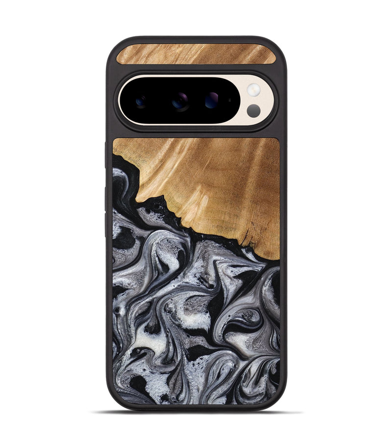 Pixel 10 Wood Phone Case - Antone (Black & White, 774925)