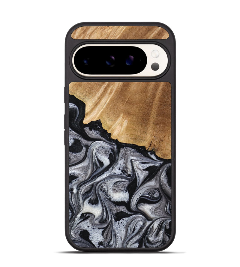 Pixel 9 Wood Phone Case - Antone (Black & White, 774925)