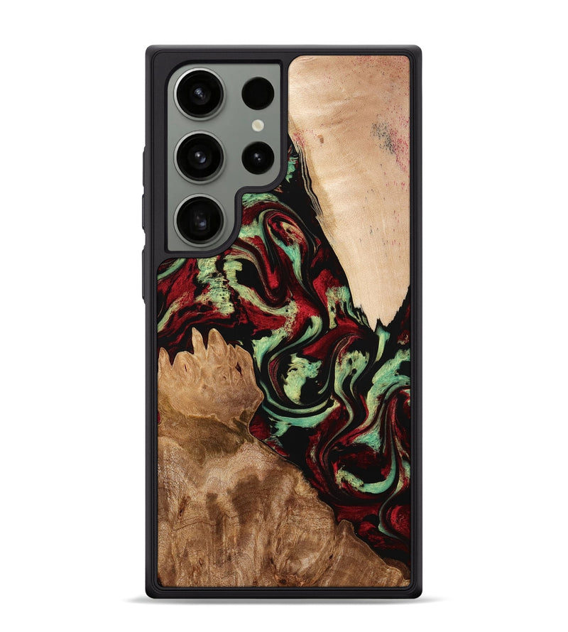 Galaxy S24 Ultra Wood Phone Case - Veva (Red, 774976)