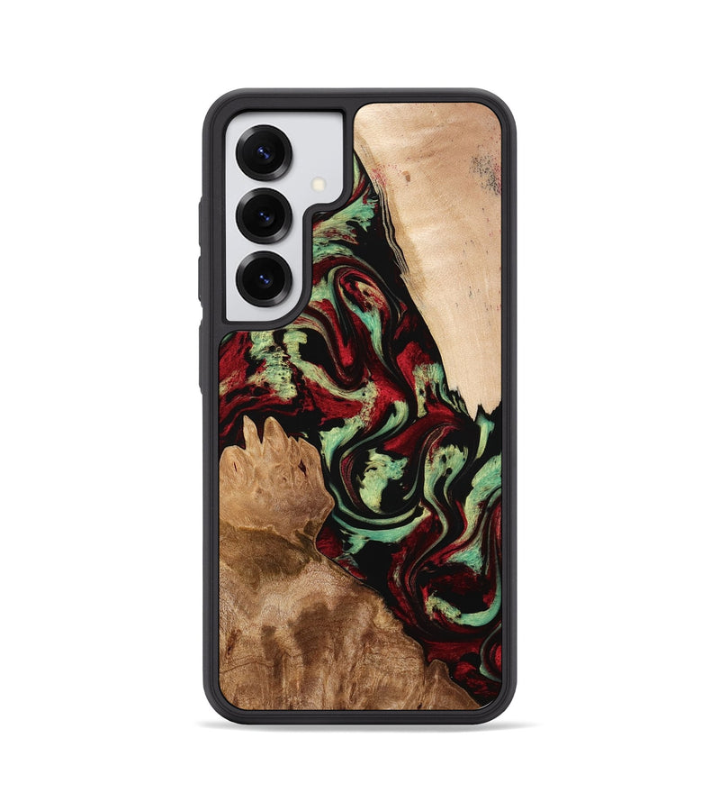 Galaxy S25 Wood Phone Case - Veva (Red, 774976)