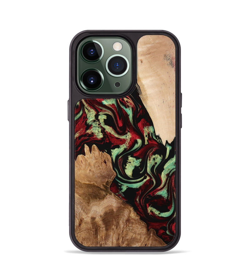 iPhone 13 Pro Wood Phone Case - Veva (Red, 774976)