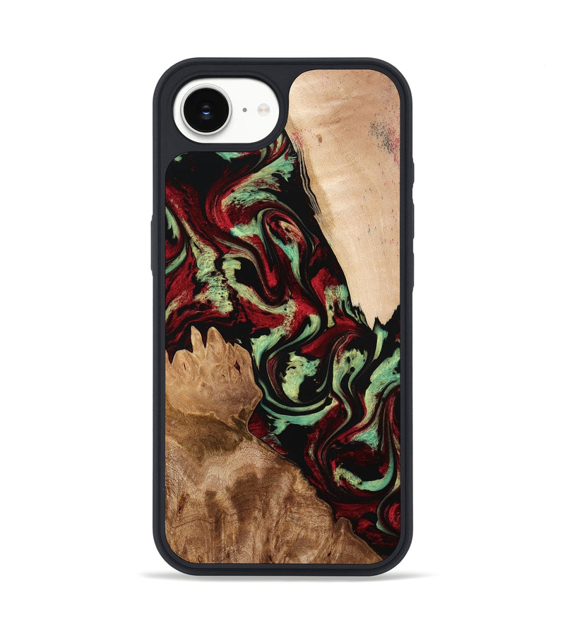 iPhone 16e Wood Phone Case - Veva (Red, 774976)