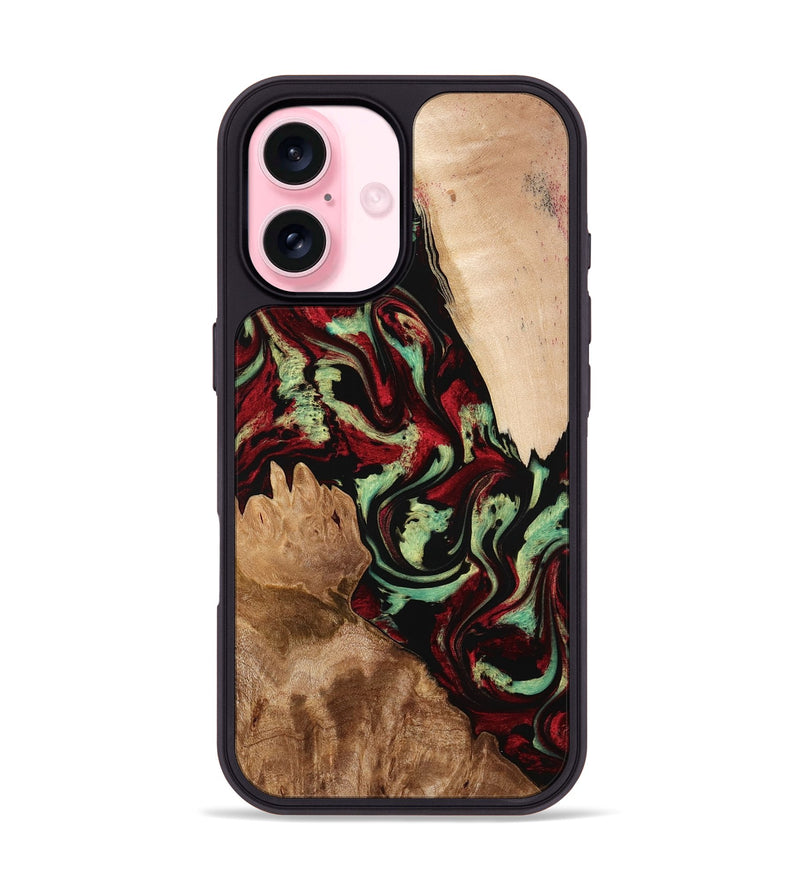 iPhone 17 Wood Phone Case - Veva (Red, 774976)