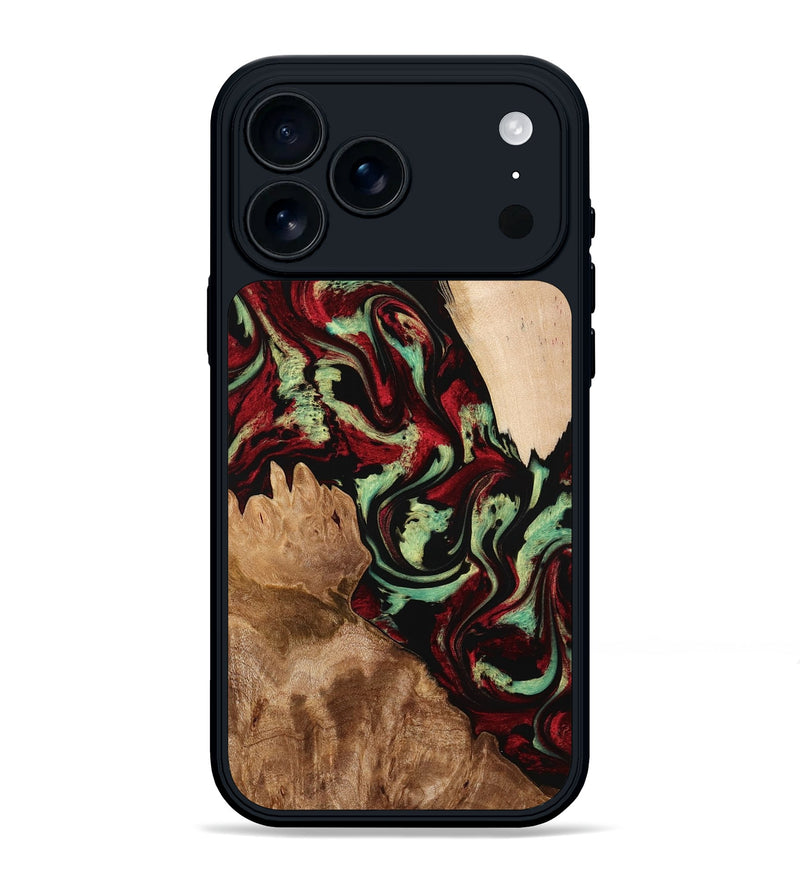 iPhone 17 Pro Max Wood Phone Case - Veva (Red, 774976)