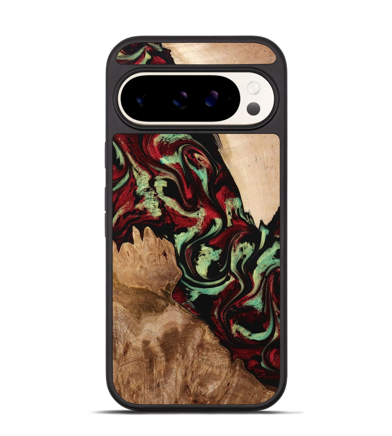 Pixel 9 Wood Phone Case - Veva (Red, 774976)