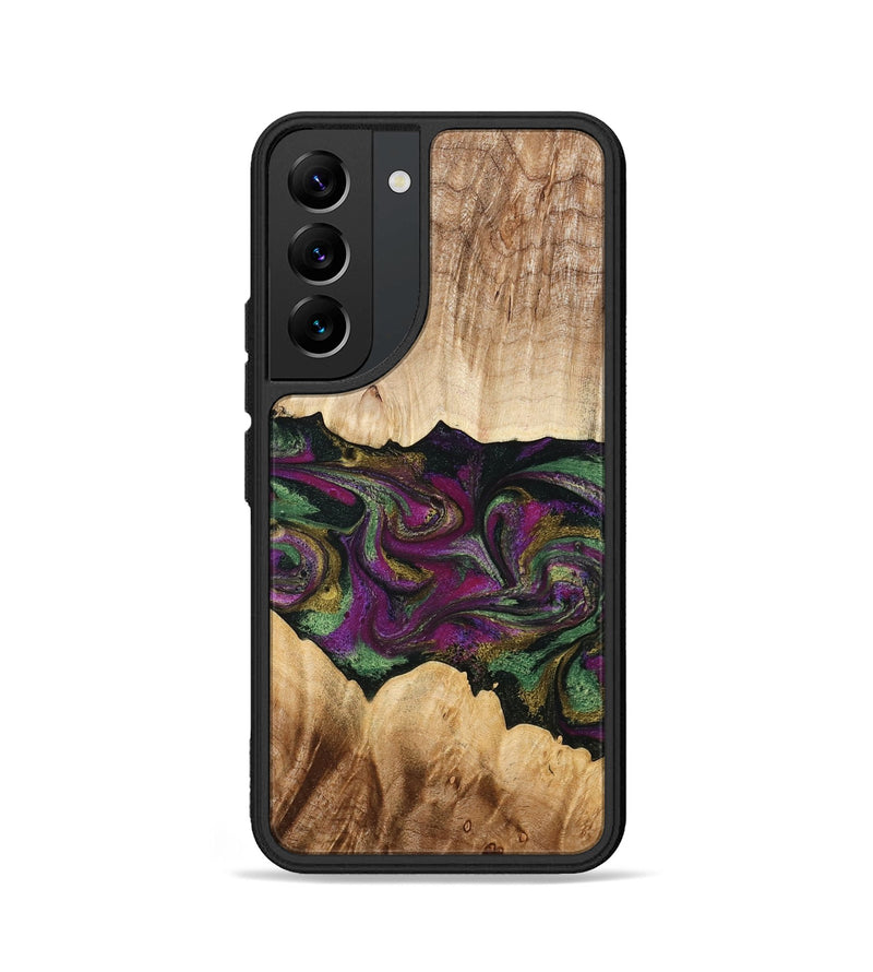 Galaxy S22 Wood Phone Case - Makayla (Purple, 775383)