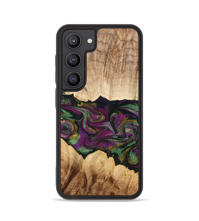 Galaxy S23 Wood Phone Case - Makayla (Purple, 775383)