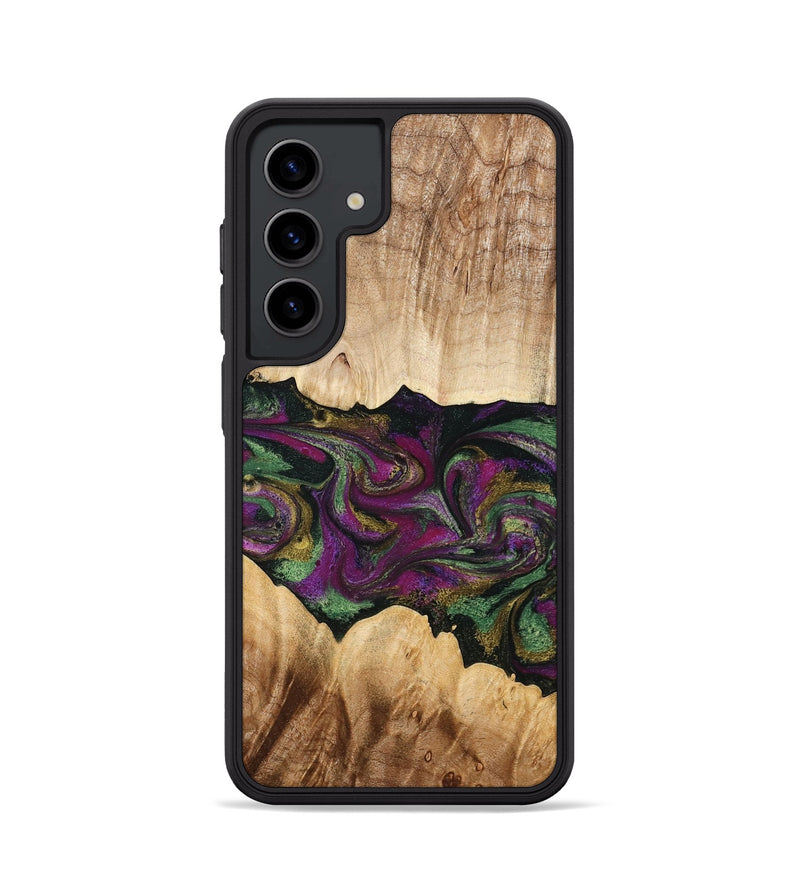 Galaxy S24 Wood Phone Case - Makayla (Purple, 775383)