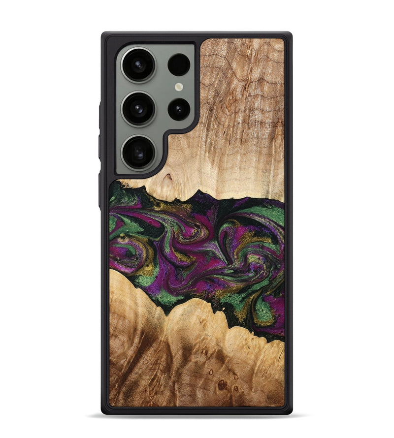 Galaxy S24 Ultra Wood Phone Case - Makayla (Purple, 775383)