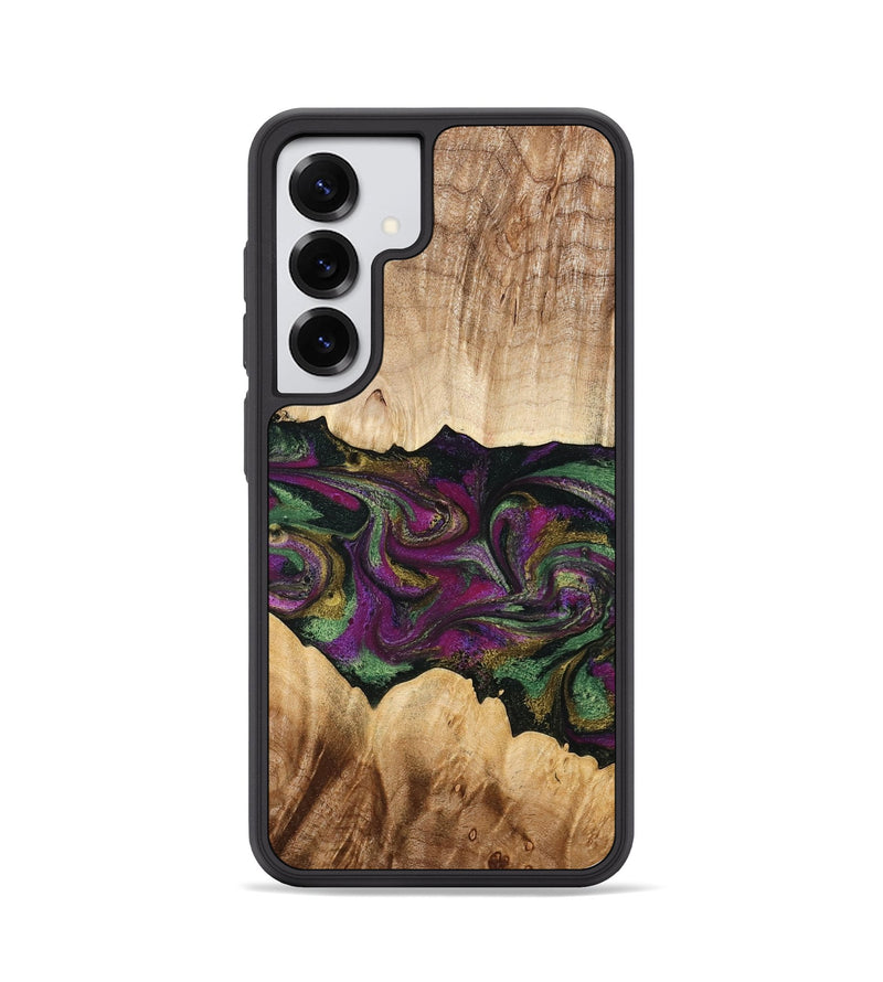 Galaxy S25 Wood Phone Case - Makayla (Purple, 775383)