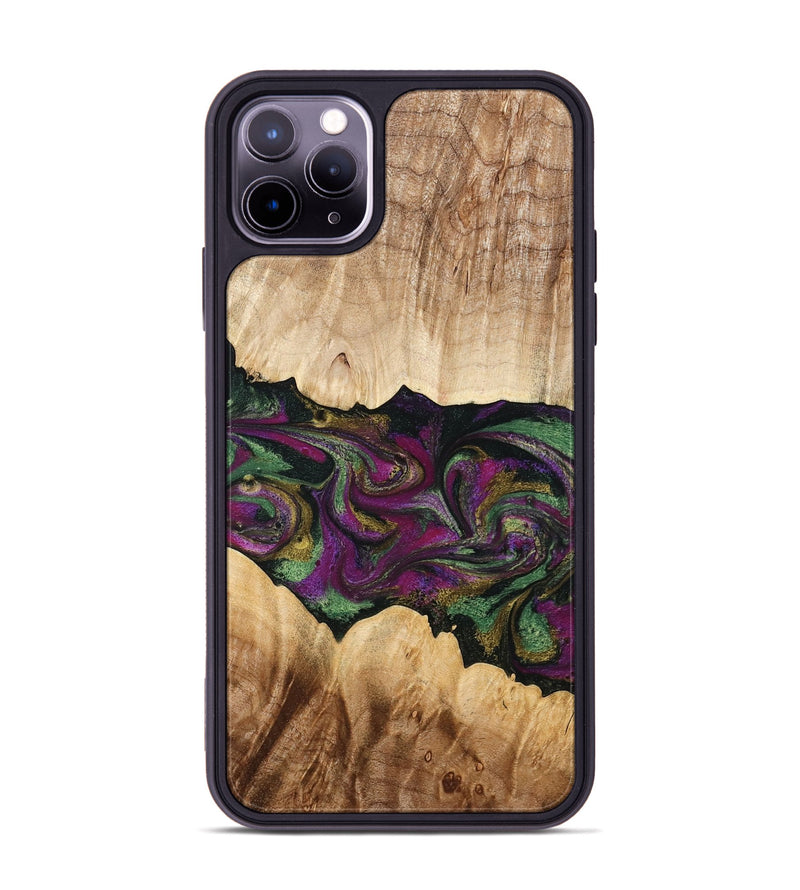 iPhone 11 Pro Max Wood Phone Case - Makayla (Purple, 775383)