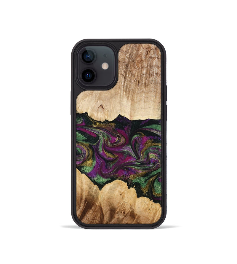 iPhone 12 mini Wood Phone Case - Makayla (Purple, 775383)