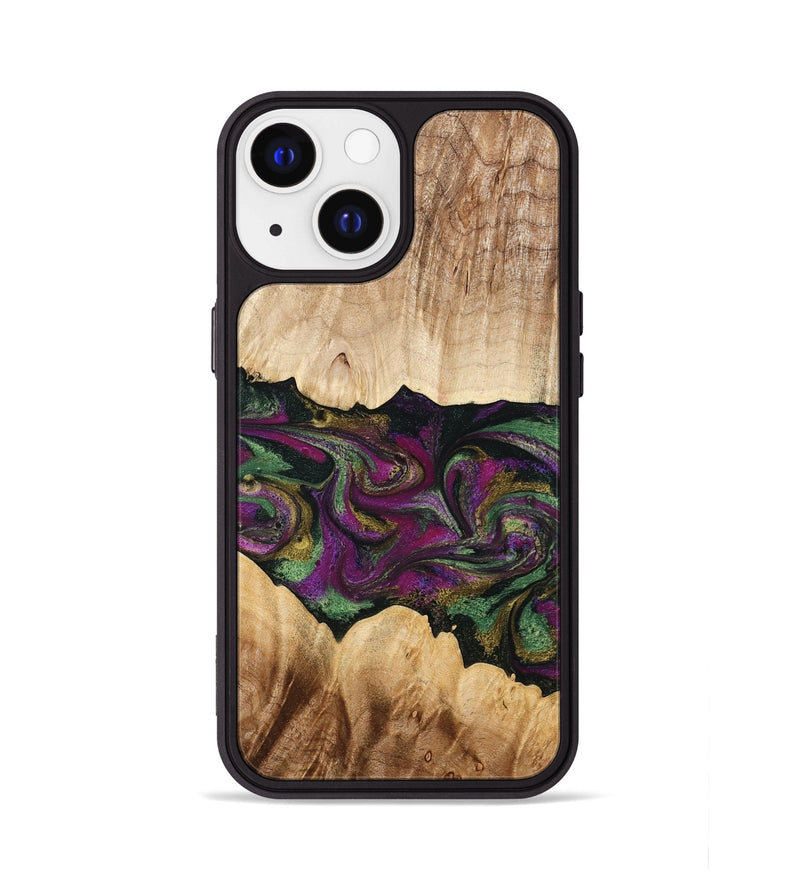 iPhone 13 Wood Phone Case - Makayla (Purple, 775383)