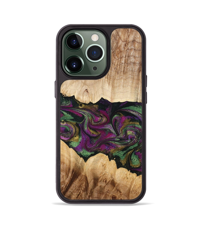 iPhone 13 Pro Wood Phone Case - Makayla (Purple, 775383)