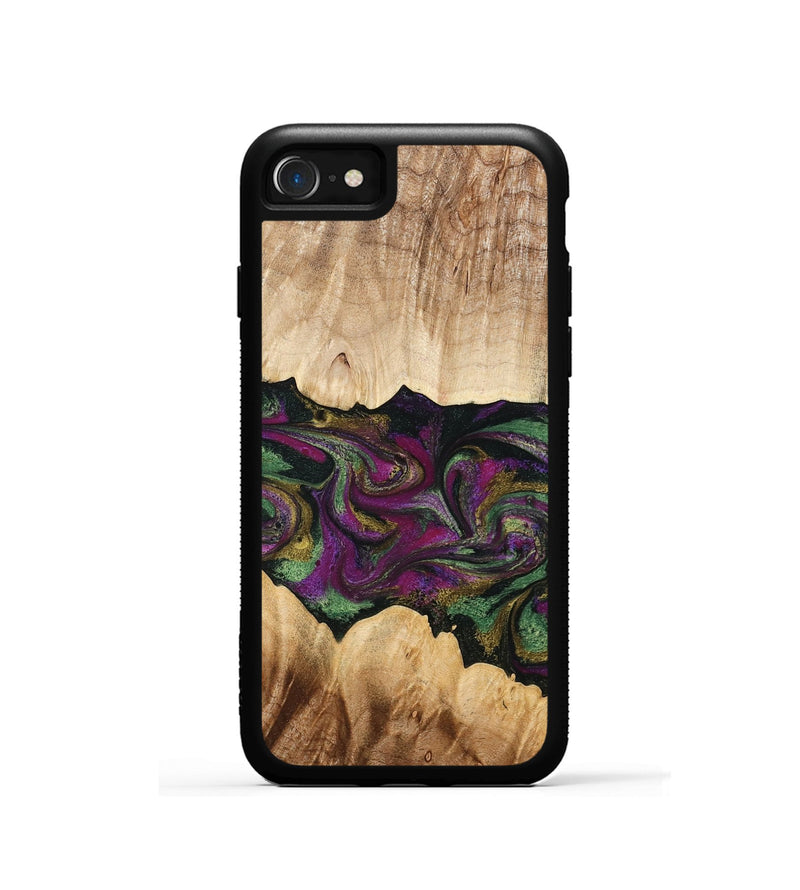 iPhone SE Wood Phone Case - Makayla (Purple, 775383)