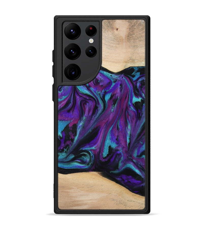 Galaxy S22 Ultra Wood Phone Case - Raquel (Purple, 775395)