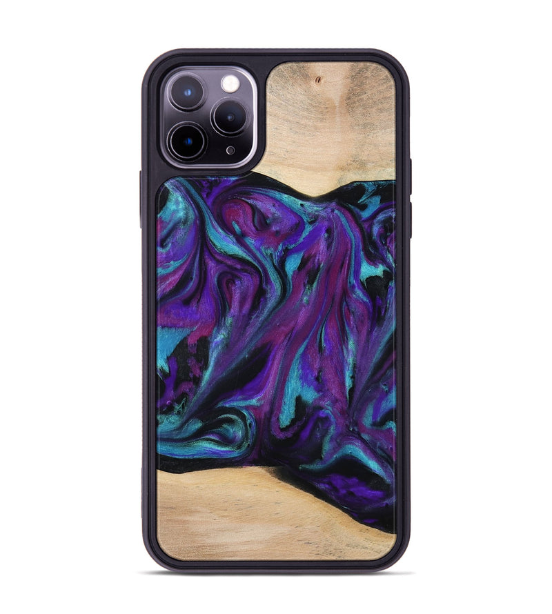 iPhone 11 Pro Max Wood Phone Case - Raquel (Purple, 775395)