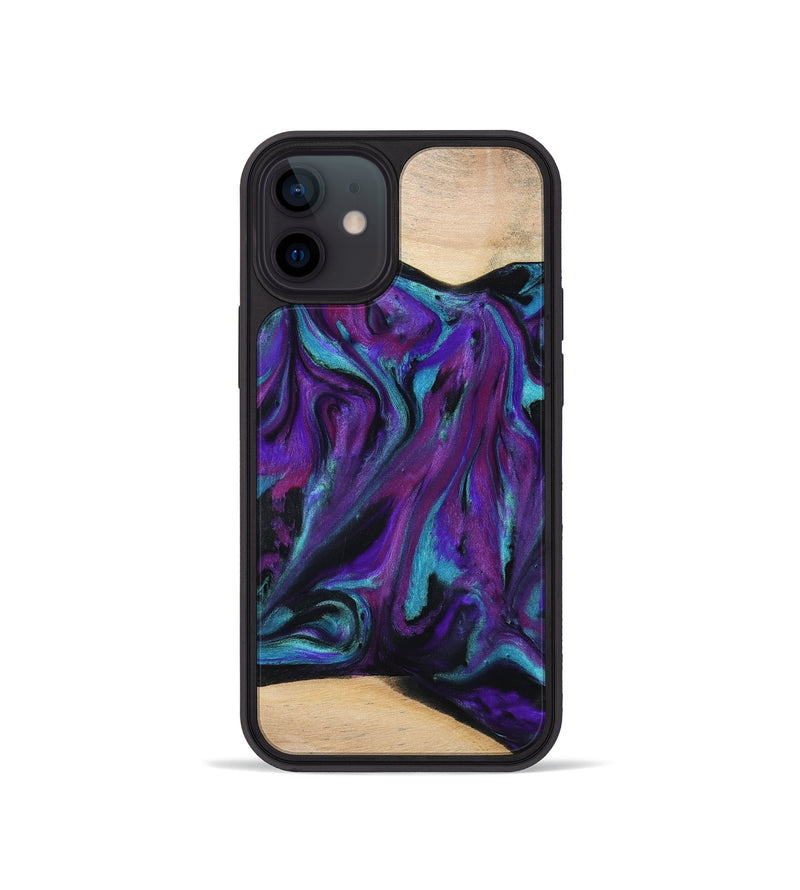 iPhone 12 mini Wood Phone Case - Raquel (Purple, 775395)