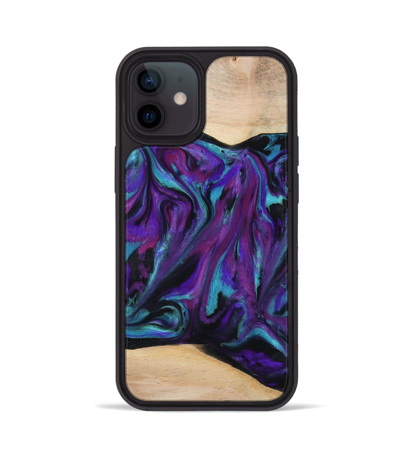 iPhone 12 Wood Phone Case - Raquel (Purple, 775395)