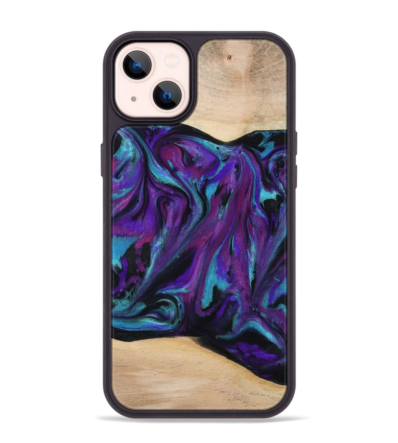 iPhone 14 Plus Wood Phone Case - Raquel (Purple, 775395)