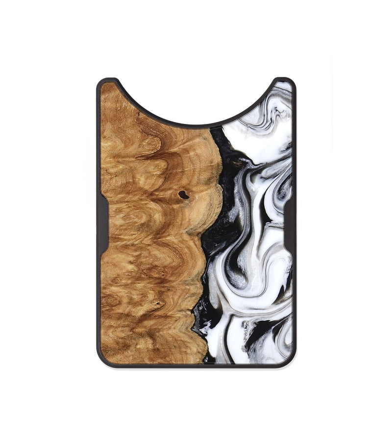 Alloy Wood Wallet - Nira (Black & White, 775402)