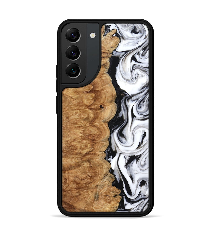 Galaxy S22 Plus Wood Phone Case - Nira (Black & White, 775402)