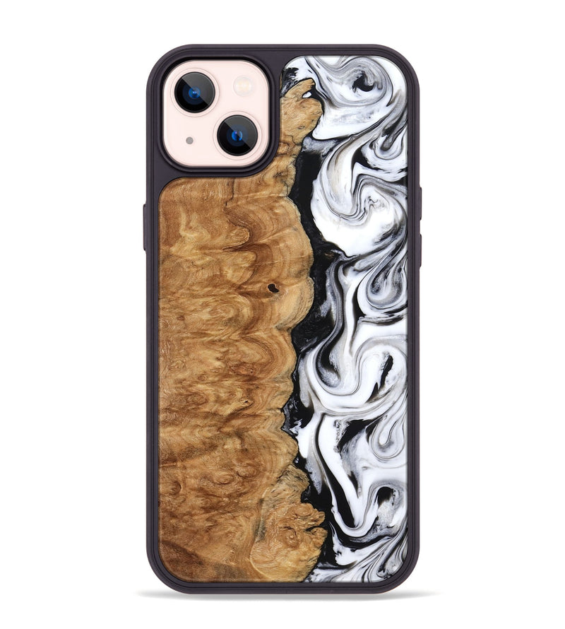iPhone 14 Plus Wood Phone Case - Nira (Black & White, 775402)
