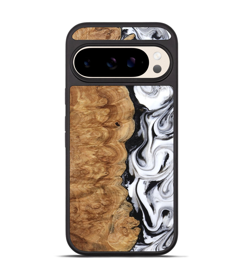 Pixel 10 Wood Phone Case - Nira (Black & White, 775402)
