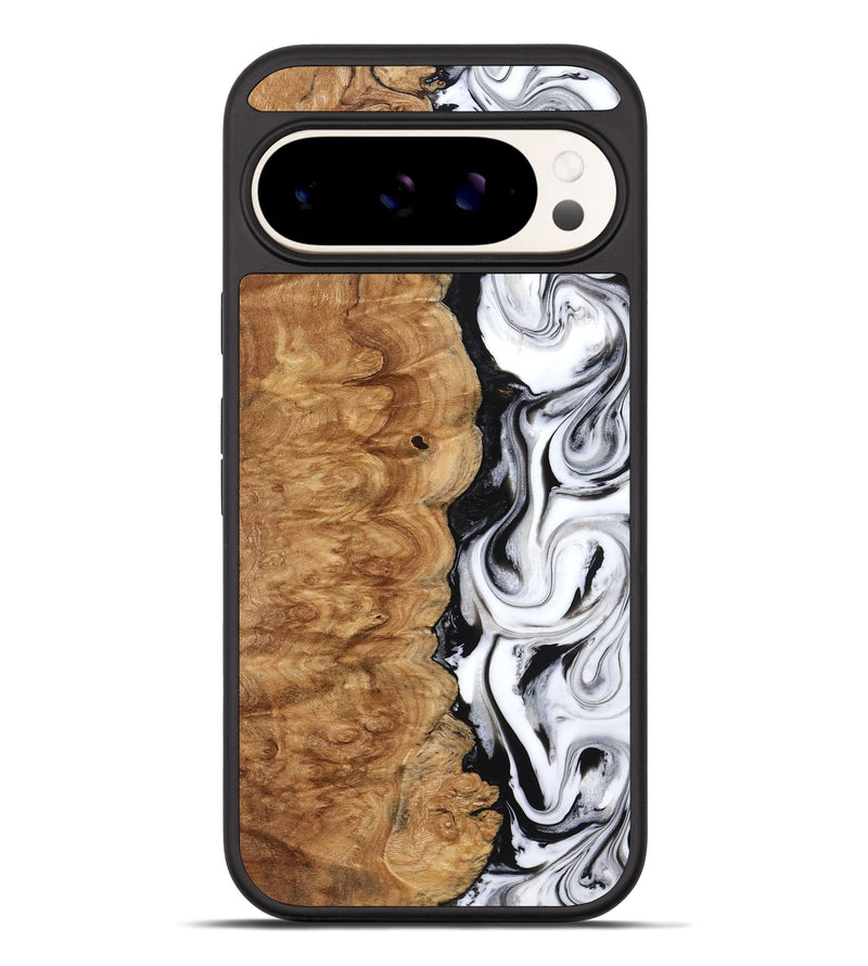 Pixel 10 Pro XL Wood Phone Case - Nira (Black & White, 775402)