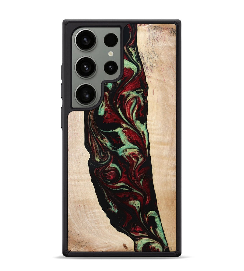 Galaxy S24 Ultra Wood Phone Case - Sariah (Red, 775503)