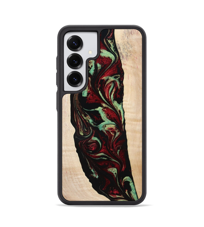 Galaxy S25 Wood Phone Case - Sariah (Red, 775503)