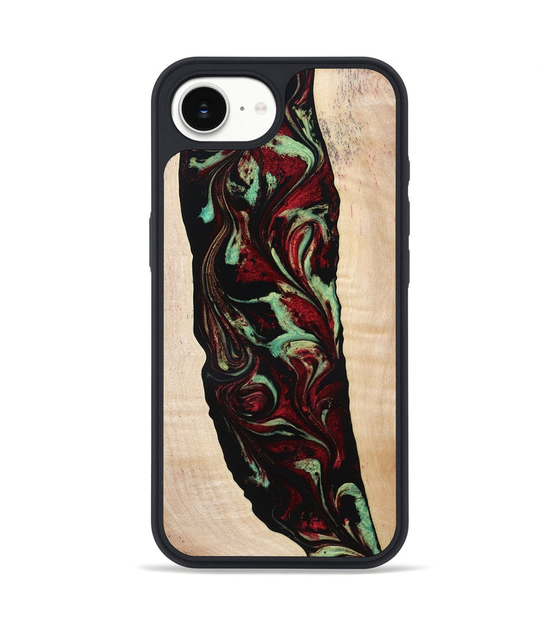 iPhone 16e Wood Phone Case - Sariah (Red, 775503)