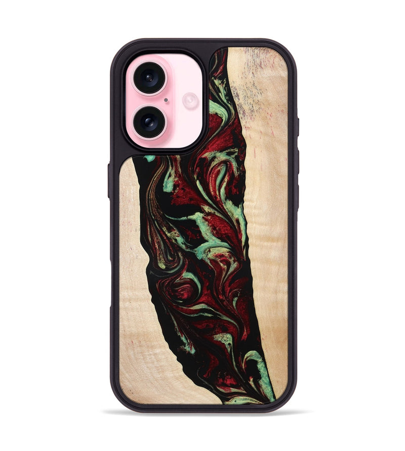 iPhone 17 Wood Phone Case - Sariah (Red, 775503)