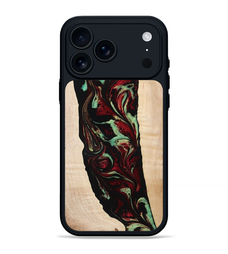 iPhone 17 Pro Max Wood Phone Case - Sariah (Red, 775503)