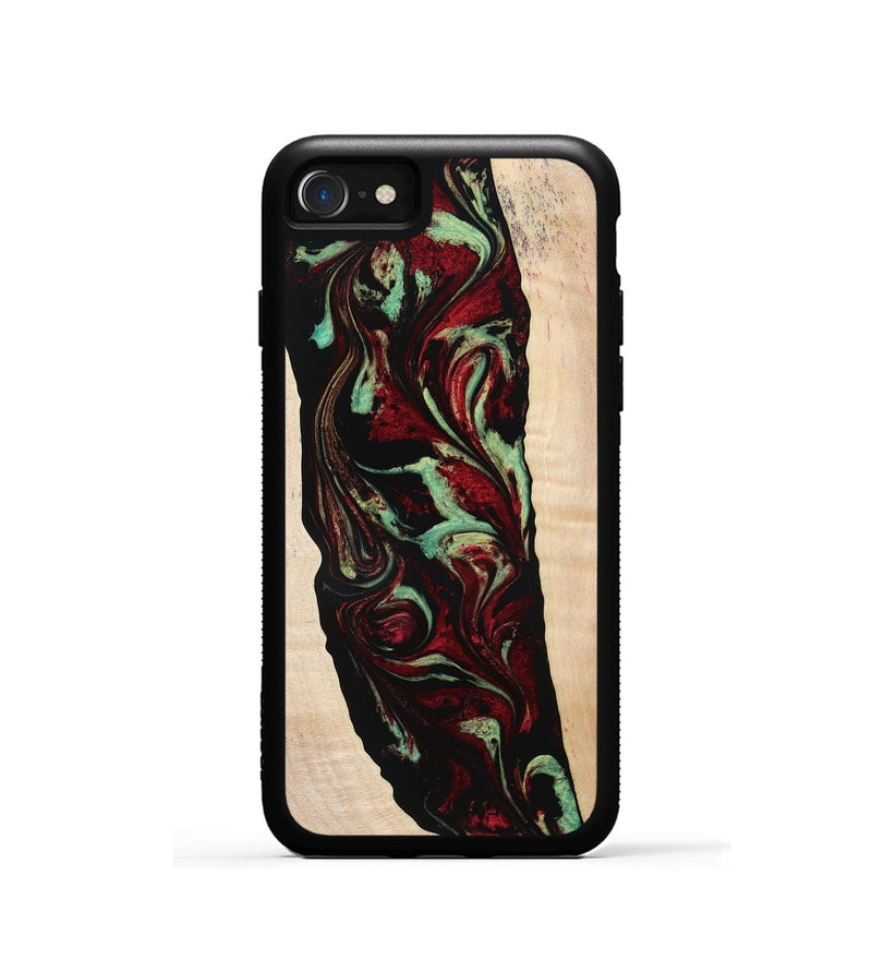 iPhone SE Wood Phone Case - Sariah (Red, 775503)