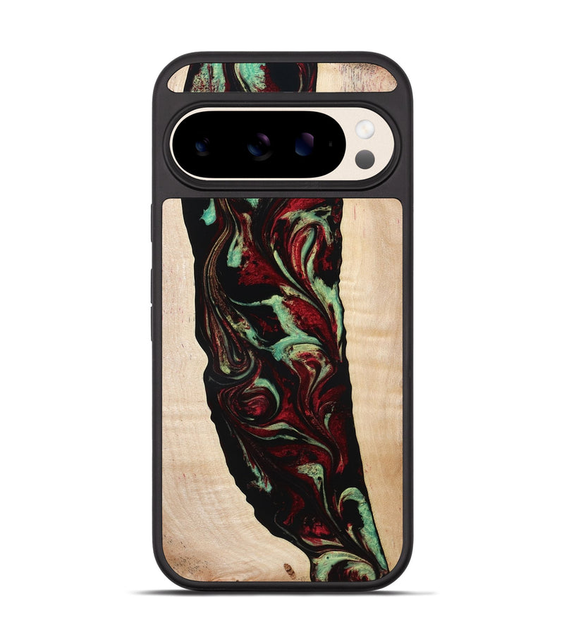 Pixel 10 Wood Phone Case - Sariah (Red, 775503)