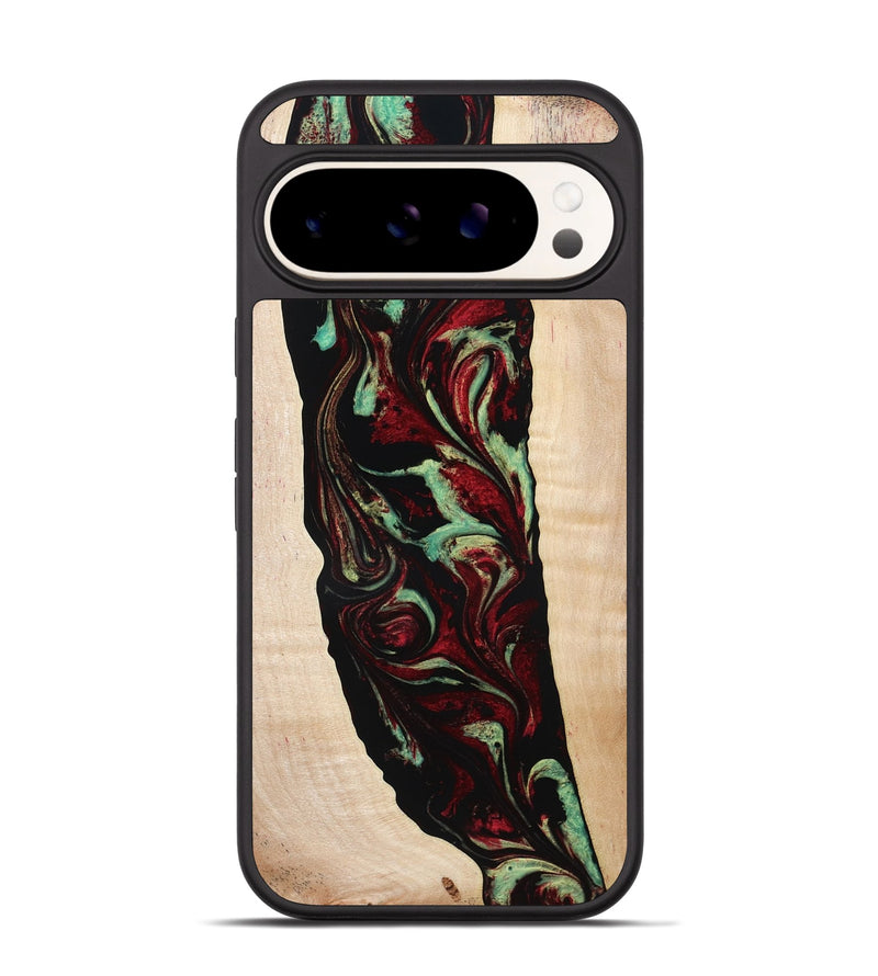 Pixel 9 Pro Wood Phone Case - Sariah (Red, 775503)
