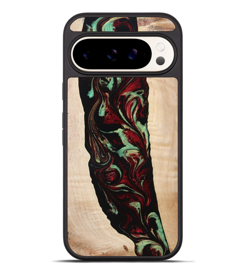 Pixel 9 Pro XL Wood Phone Case - Sariah (Red, 775503)