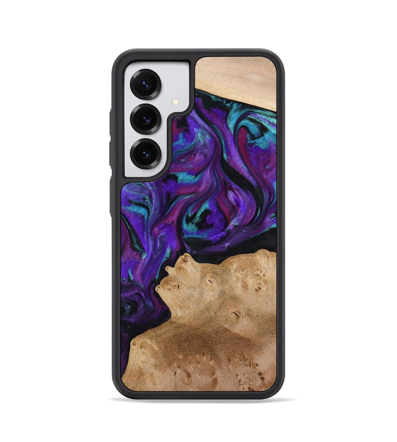 Galaxy S25 Wood Phone Case - Calista (Purple, 775640)