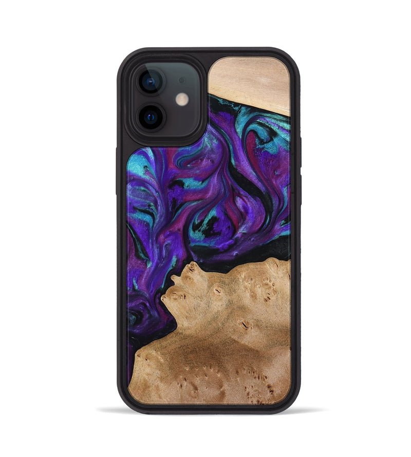 iPhone 12 Wood Phone Case - Calista (Purple, 775640)