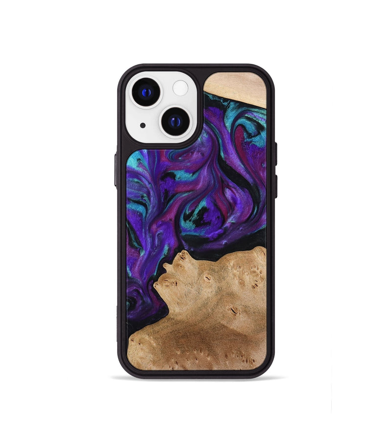 iPhone 13 mini Wood Phone Case - Calista (Purple, 775640)